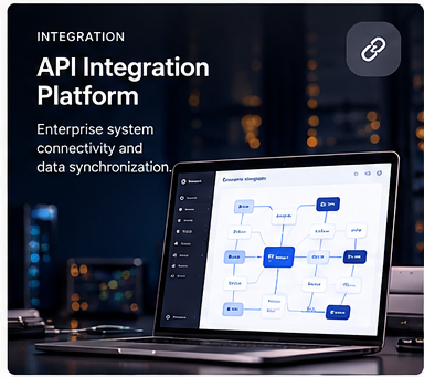 Illustrative API Integration Platform dashboard preview
