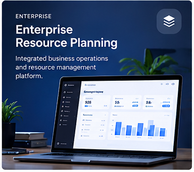 Illustrative Enterprise Resource Planning dashboard preview